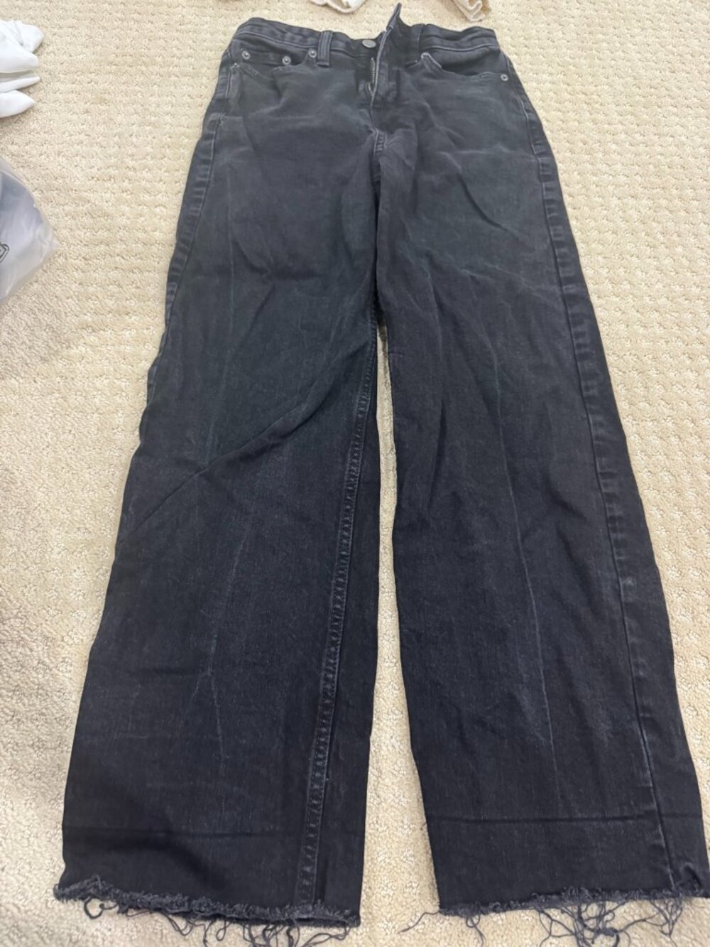 Banana Republic Black Aura High-Rise Straight Jeans 25P